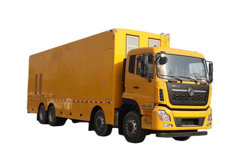 高端的應(yīng)急電源車：程力500kva飛輪儲(chǔ)能應(yīng)急電源車操作
