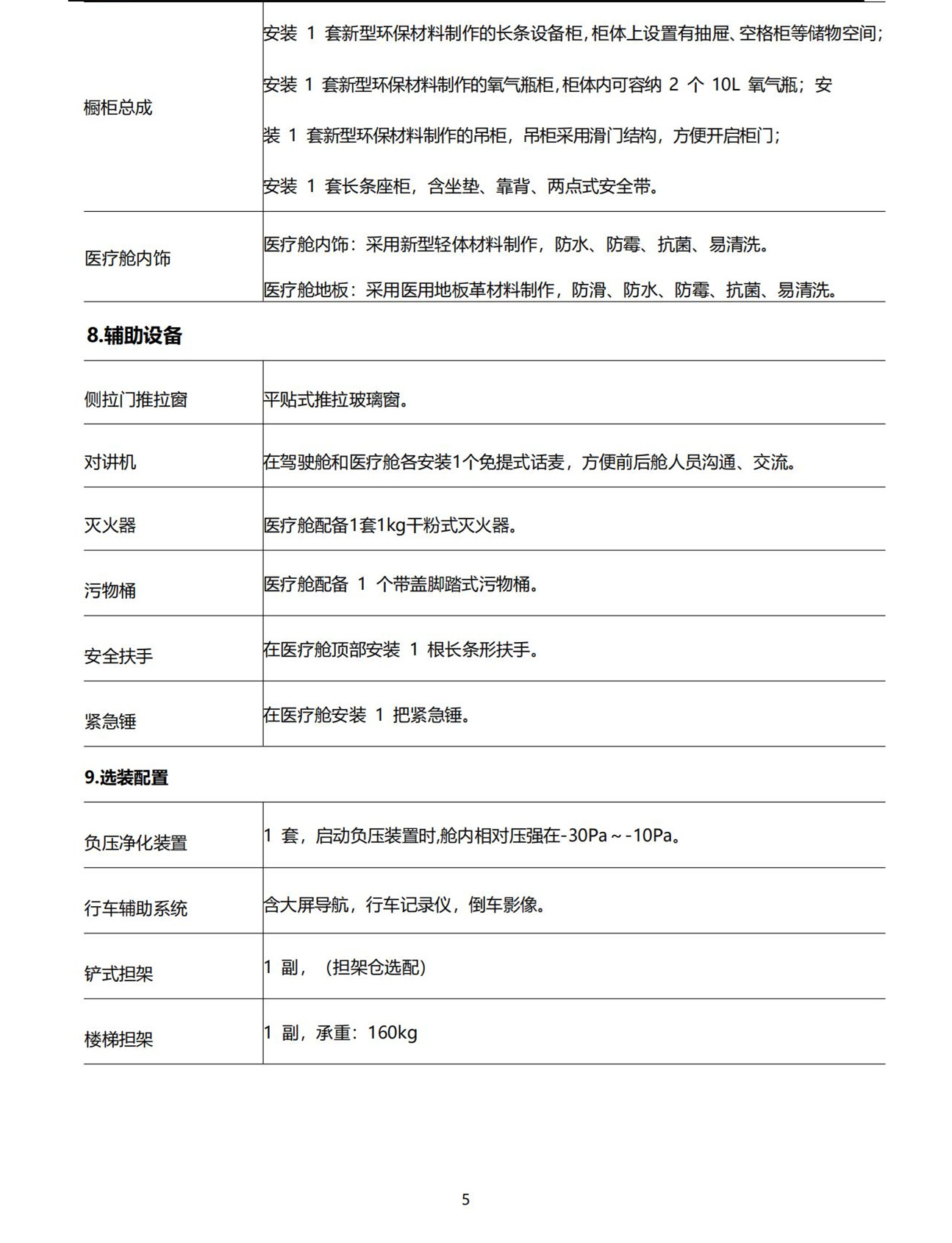 福田G7救護車(圖5) 福田G7 G9救護車(圖5)